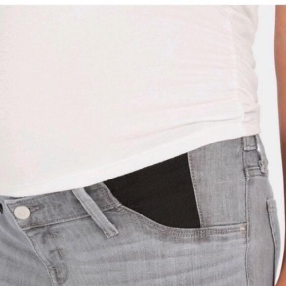 New 18 Isabel Maternity Underbelly Skinny Maternity Jeans - Grey - Picture 4 of 14